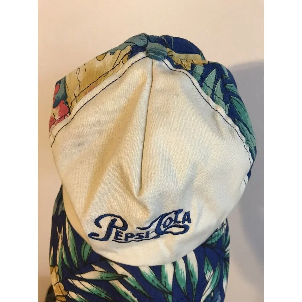 Vintage Pepsi Cola Snap Back Hat Cap 80’s USA Colorful